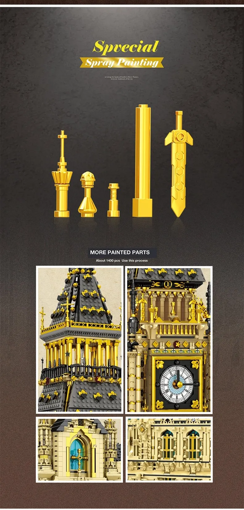 REOBRIX 55012 bricks - Big Ben - 13,825 pieces
