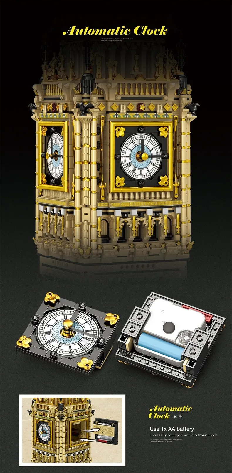 REOBRIX 55012 bricks - Big Ben - 13,825 pieces